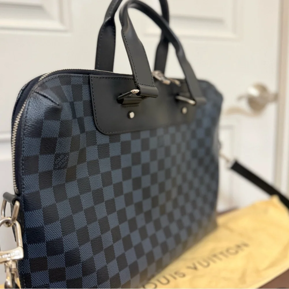 ✨ Louis Vuitton Damier Cobalt PDV PM Briefcase Full Set ✨